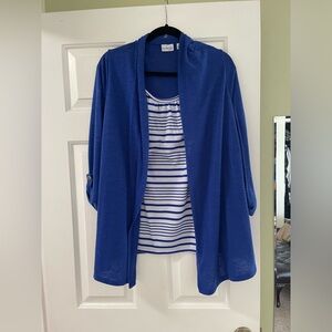 Cute top (this is one piece).  Size 2x